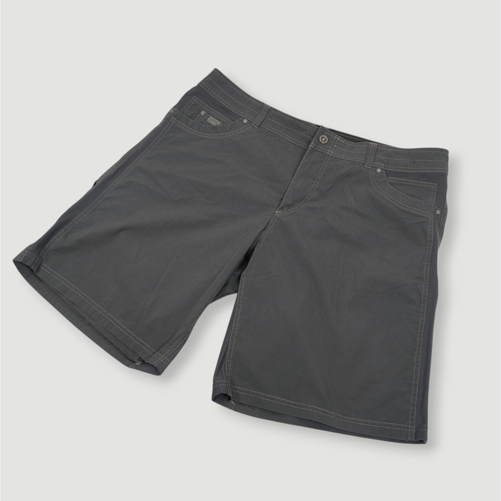 Kuhl Radikl Cargo Shorts Mens 42 10" Inseam Gray Utility Gorpcore Outdoors